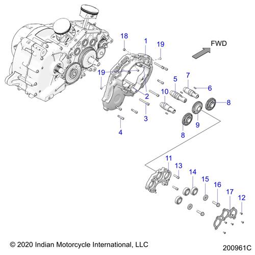 ASM., CAM COVER, INNER (INCL. 2,18,19(QTY. 2))