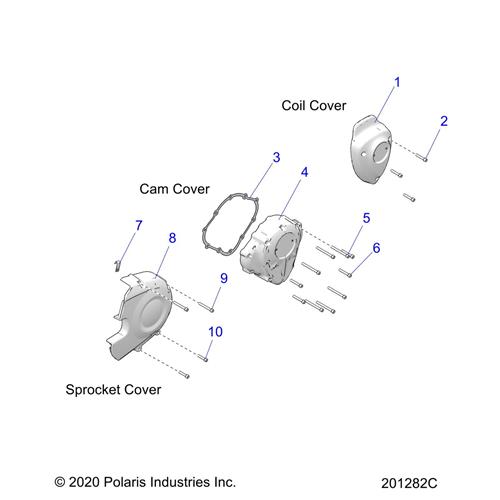 COVER, COIL, CHROME