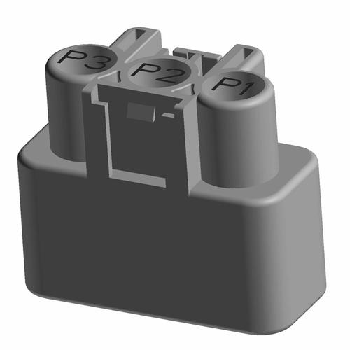 CONNECTOR-QLW SERIES 3F GRAY