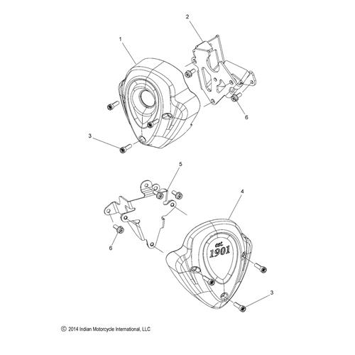 COVER, IGNITION, LH, BLACK