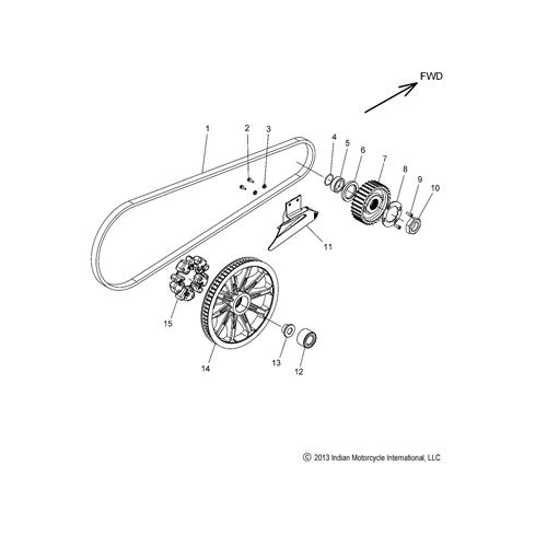 BELT, DRIVE, 152T, 24MM