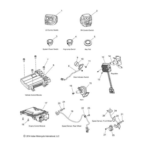 BUTTON-SWITCH, TURN SIGNAL