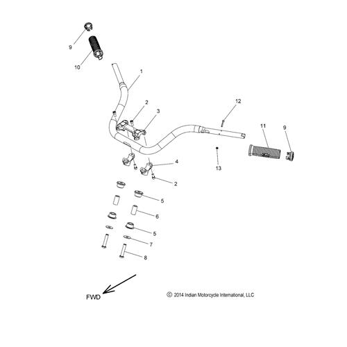 HANDLEBAR, TOURING, BLACK