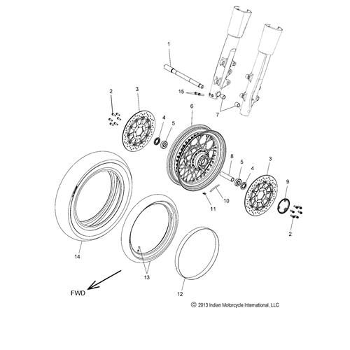 AXLE, FRONT