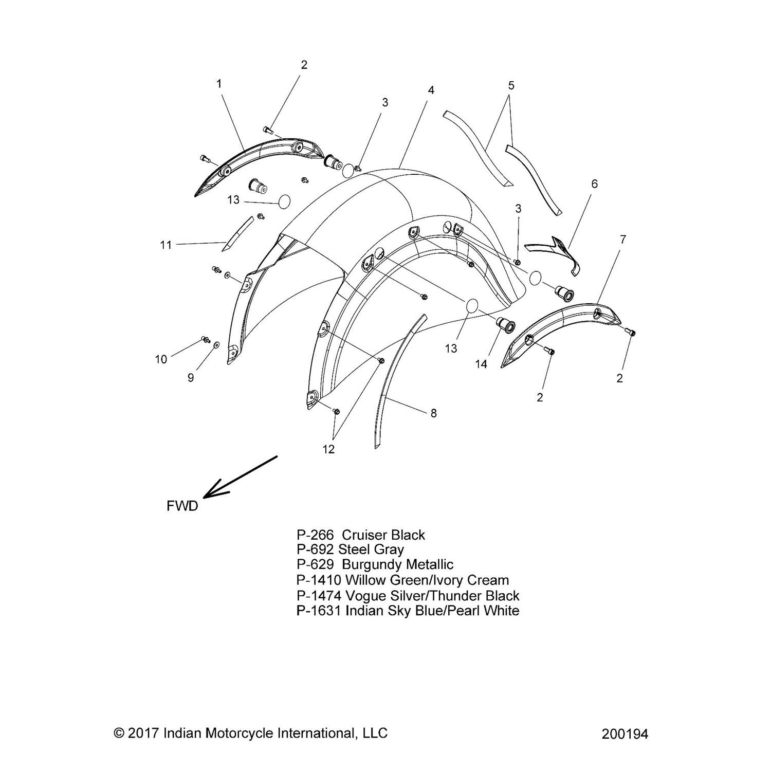 TRIM, REAR FENDER, LH, REAR