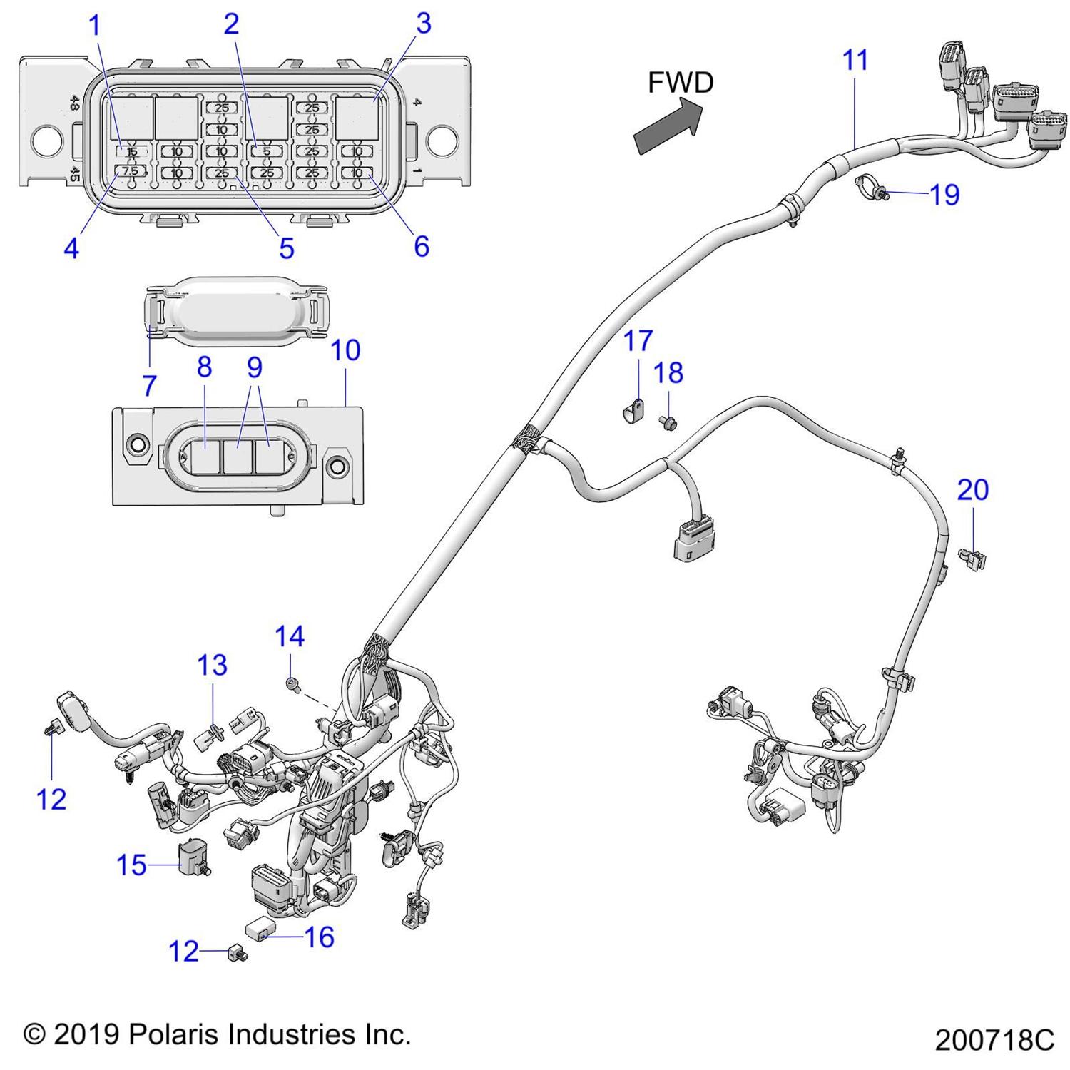 HARNESS-CHASSIS,HWLC,G1,V1 [INCL. 1-13,15,16,20]