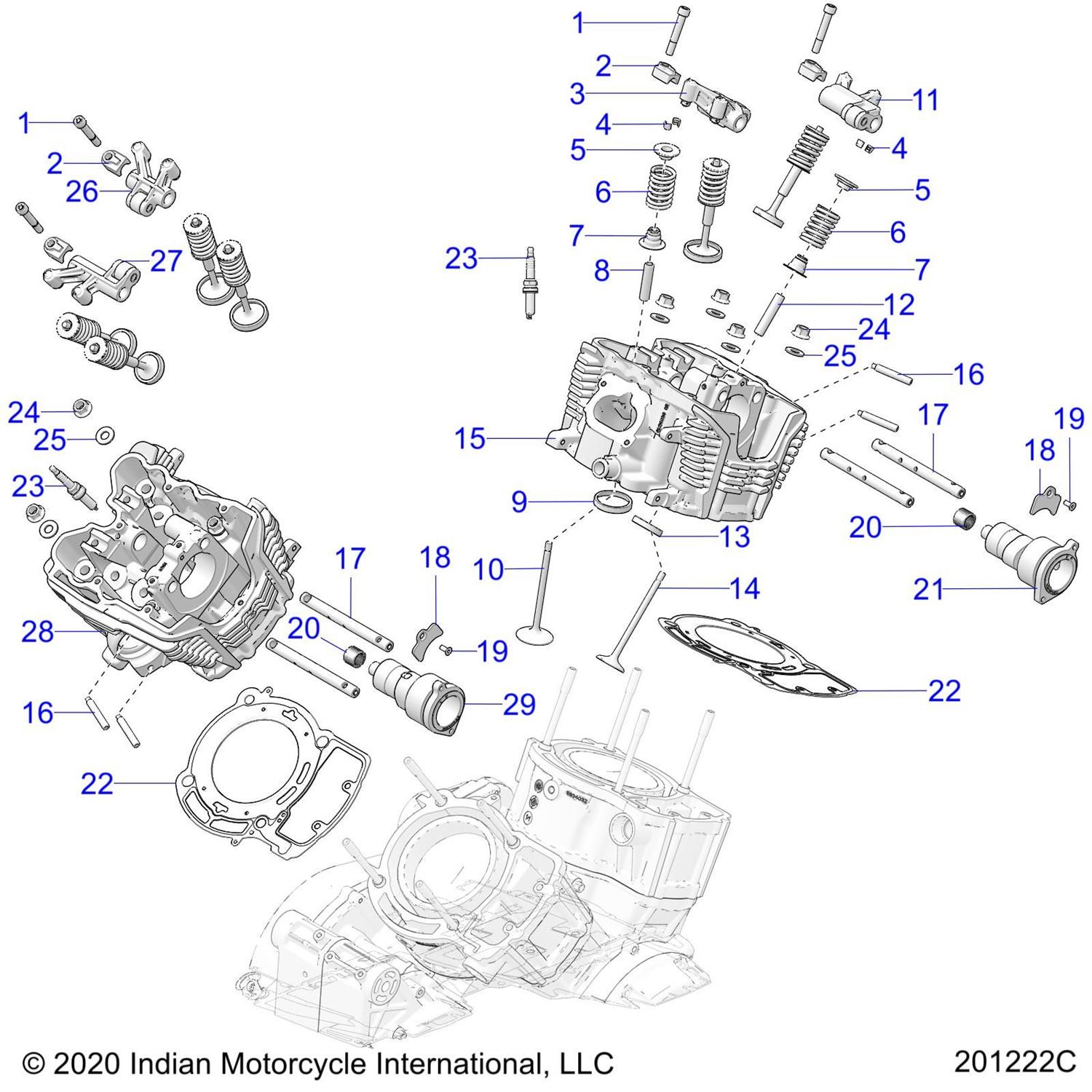ASM-CYLINDER HEAD,FRT,TNM (INCL. 1-15,17-21)[FROM 2/11/21]