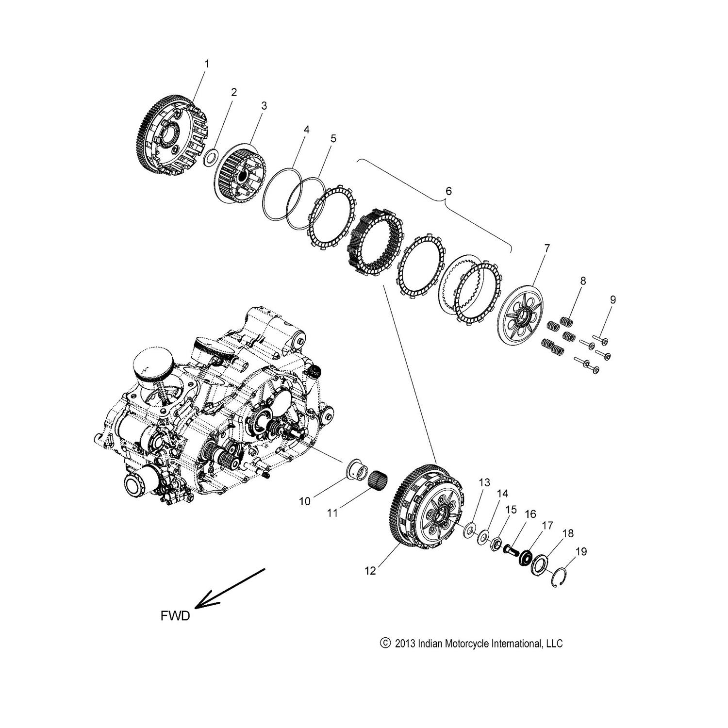 ASM., CLUTCH LIFTER [INCLUDES 18]